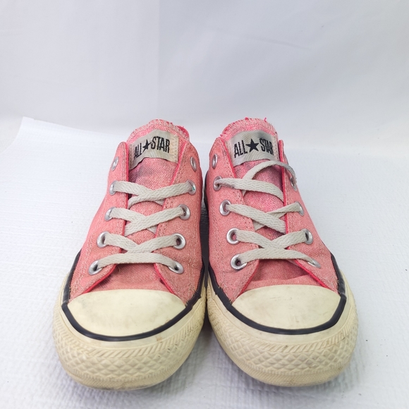 Converse All Star Pink Shoes Lace Up Athletic Sneakers Cap Toe Womens Size 6 - Picture 2 of 8